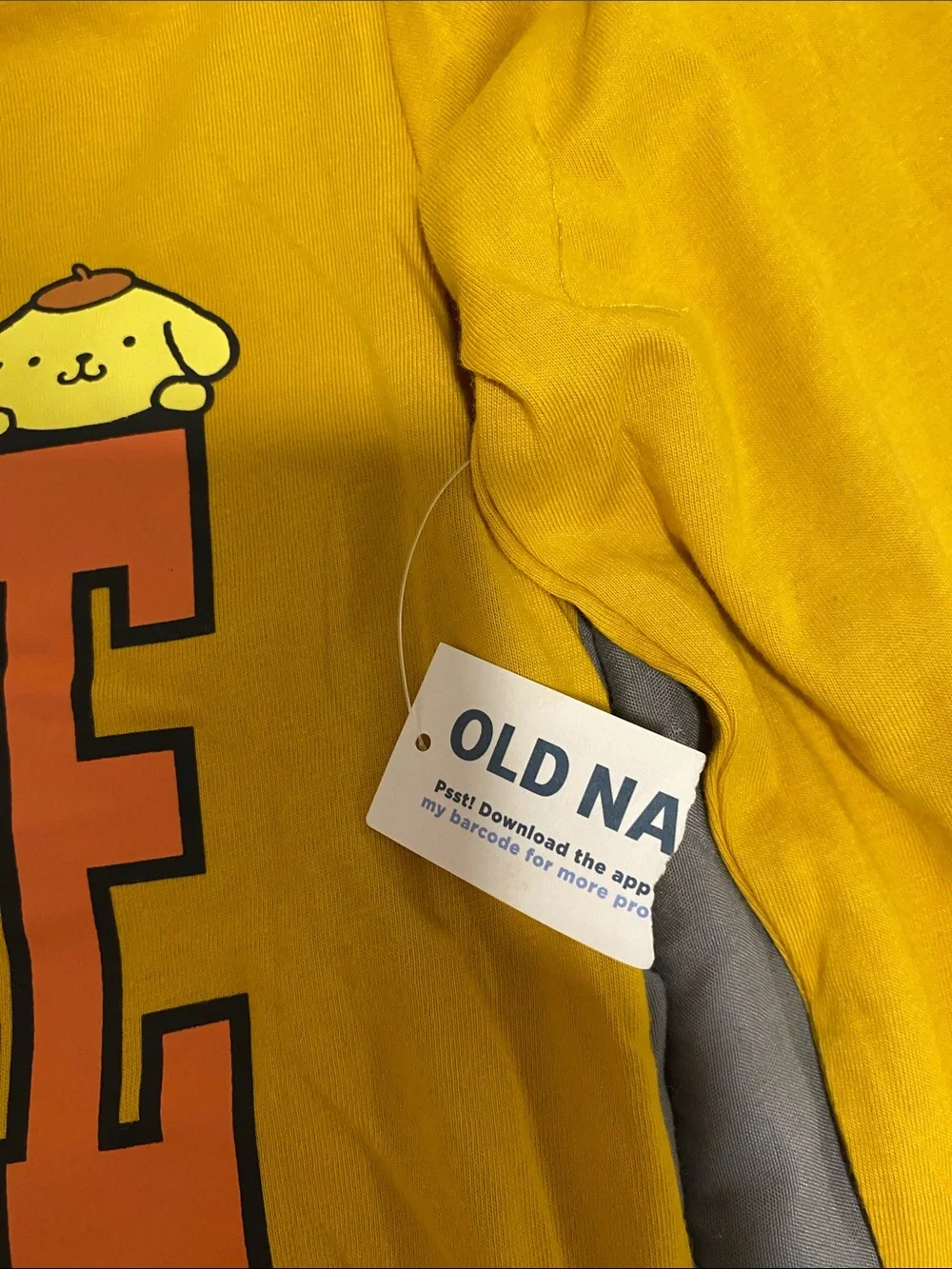 Old Navy kitty yellow mustard